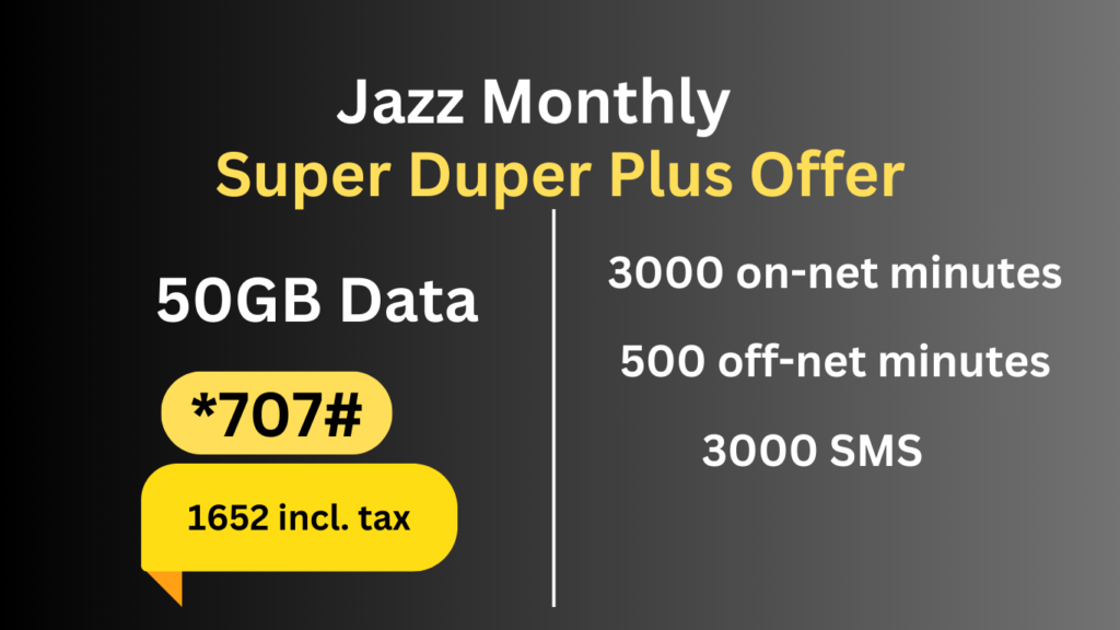 jazz monthly internet packages, jazz monthly internet package, jazz internet package,