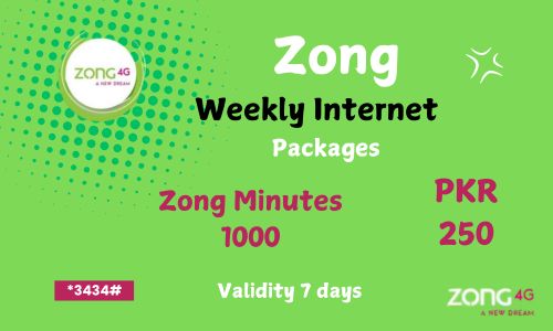 zong weekly internet packages