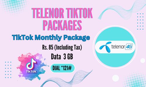 Telenor TikTok Packages, telenor internet packages daily, telenor internet packages, 