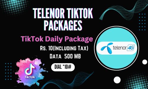 Telenor TikTok Packages, telenor internet packages, telenor internet packages daily, telenor internet packages daily 24 hours,