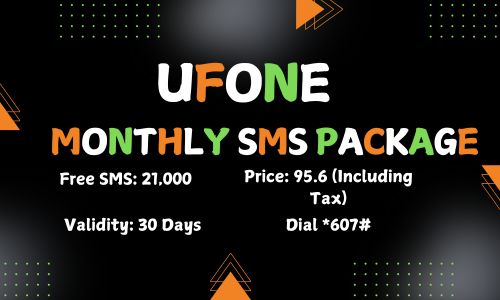 Ufone Monthly SMS Package, ufone monthly sms package code, ufone packages, SMS Package in Ufone, 