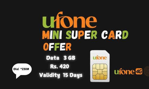 Ufone Mini Super Card Offer, ufone packages, ufone to ufone packages, ufone packages internet, ufone packages for internet, ufone packages for calls, ufone packages call monthly, ufone packages sms