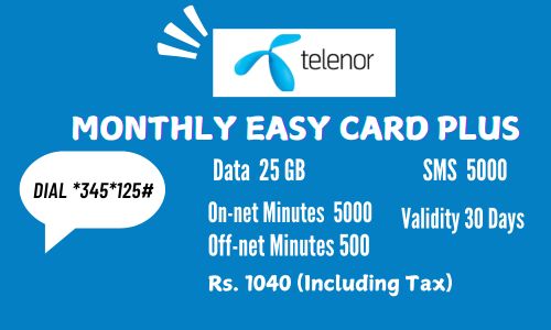 Telenor Monthly Easy Card Plus, telenor internet packages, telenor internet packages code, telenor internet packages code monthly, telenor internet packages 30 days