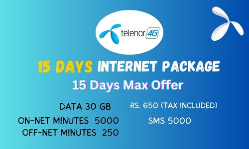 Telenor 15 days Internet Package