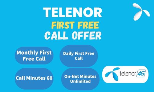 Telenor Free First Call Offer, Daily free first call offer code, Monthly free first call offer code telenor, 