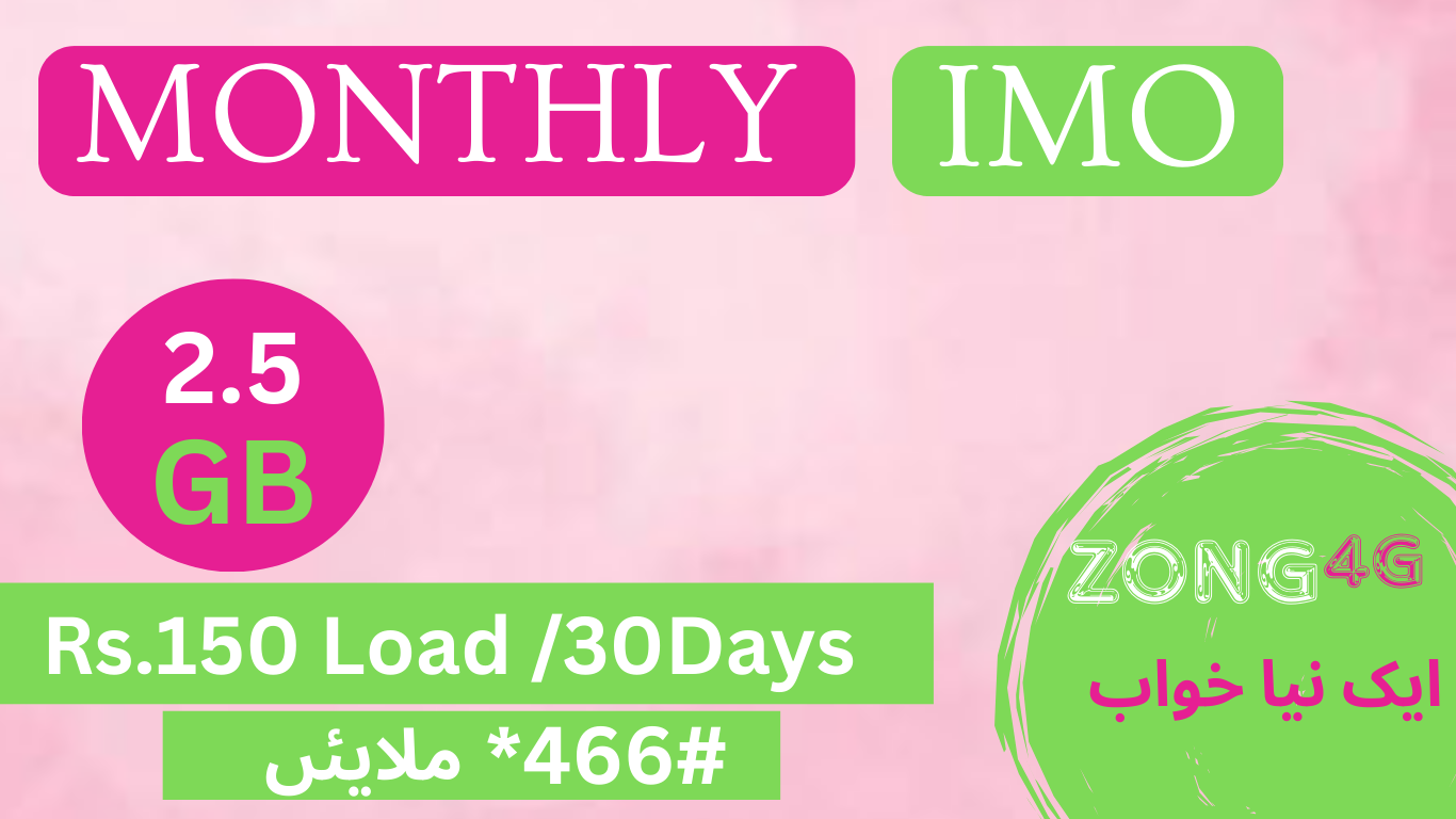 zong International Roaming, zong International Roaming bundles, Zong International packages,
